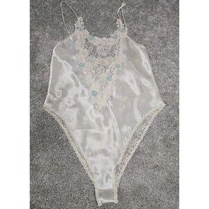 Victoria's Secret Vintage Gold Label Ivory Floral Lace Lingerie Women’s Size M